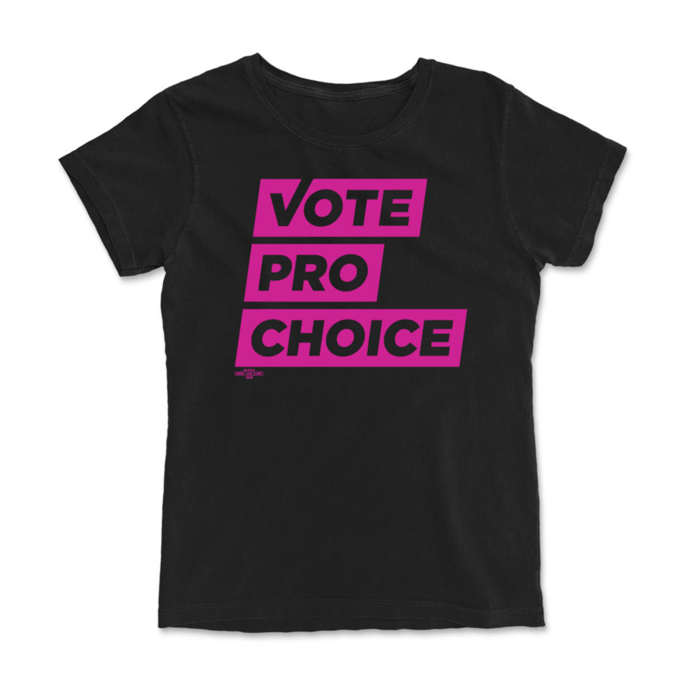 Vote Pro Choice Pink Stack Logo
