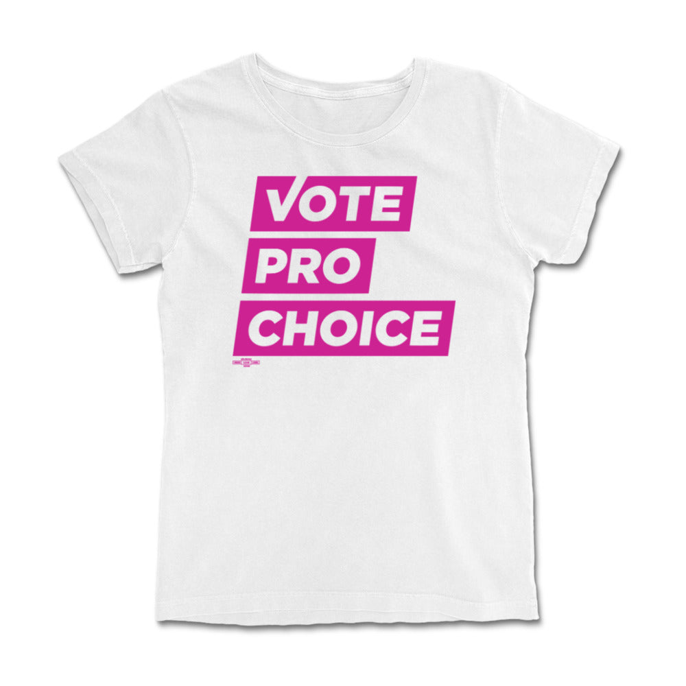 Vote Pro Choice Pink Stack Logo
